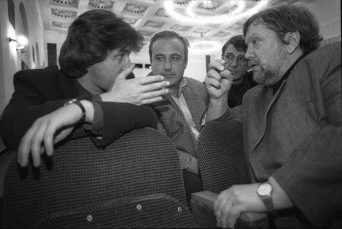 съезд кинемотографистов Леонид Ярмолник актер,Сергей Соловьев,Александр Абдулов