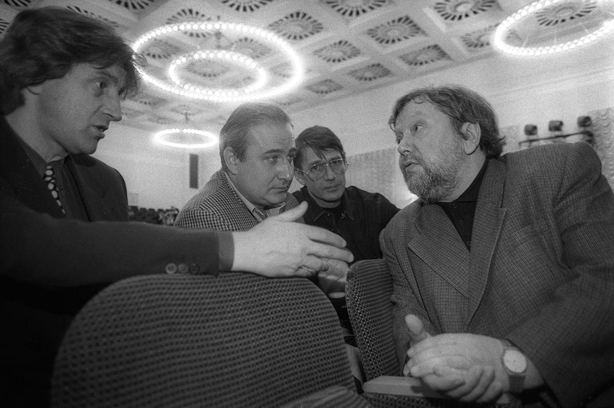 съезд кинемотографистов Леонид Ярмолник актер,Сергей Соловьев,Александр Абдулов