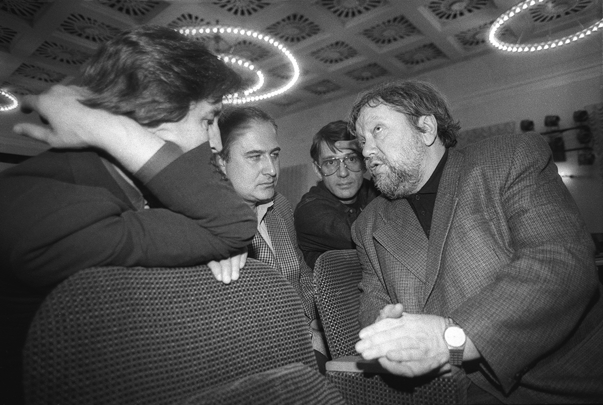 съезд кинемотографистов Леонид Ярмолник актер,Сергей Соловьев,Александр Абдулов