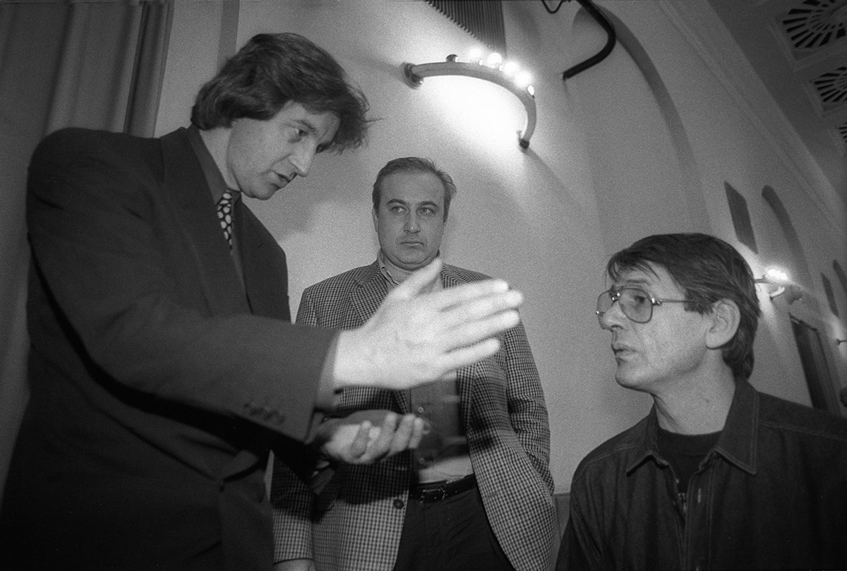 съезд кинемотографистов Леонид Ярмолник актер,Александр Абдулов актер