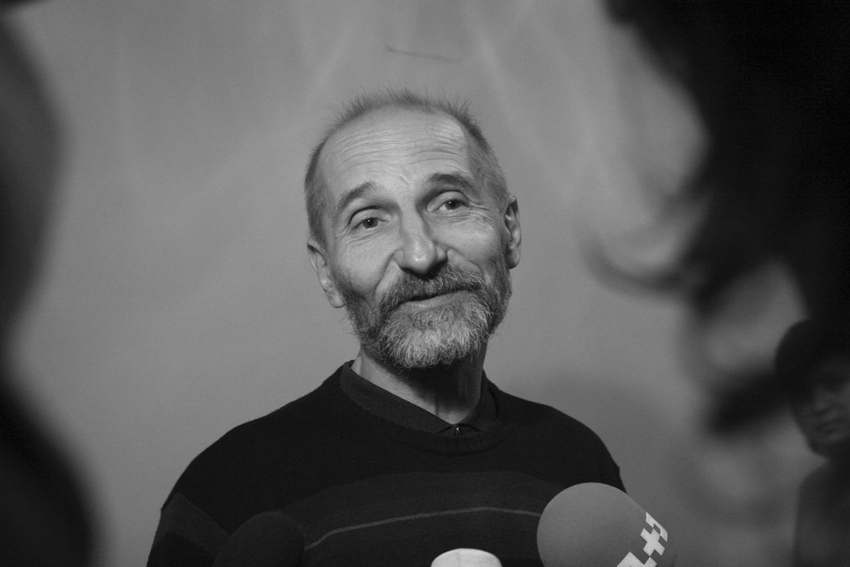 актер Петр Мамонов. Торжественная церемония вручения национальной кинематографической премии `Ника` в Центральном Академическом Театре Российской армии.