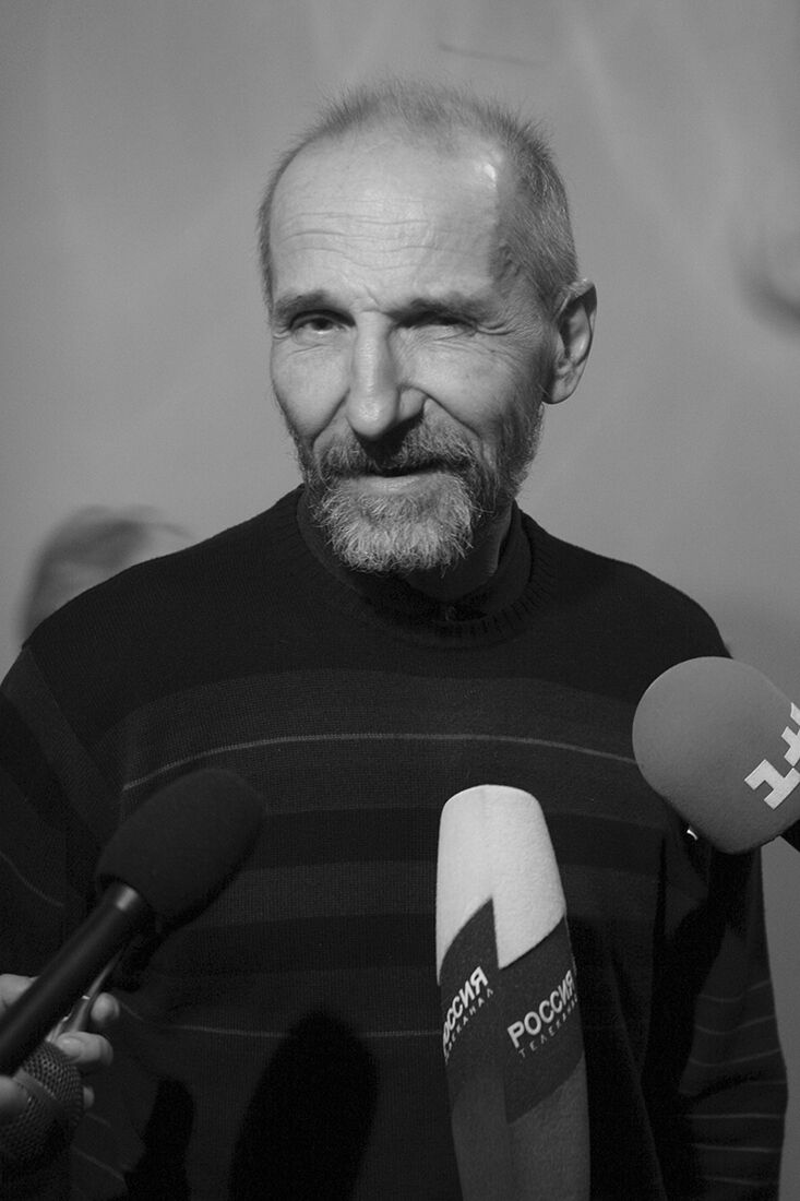 актер Петр Мамонов. Торжественная церемония вручения национальной кинематографической премии `Ника` в Центральном Академическом Театре Российской армии.