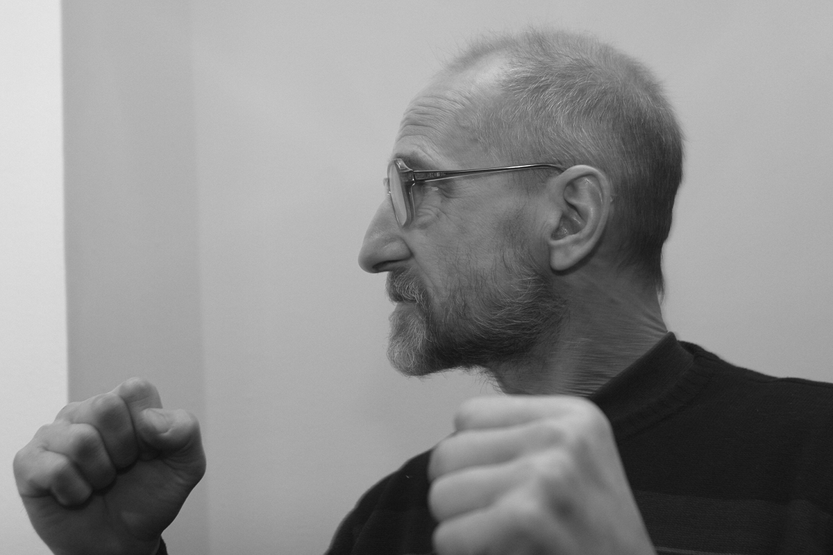 актер Петр Мамонов. Торжественная церемония вручения национальной кинематографической премии `Ника` в Центральном Академическом Театре Российской армии.