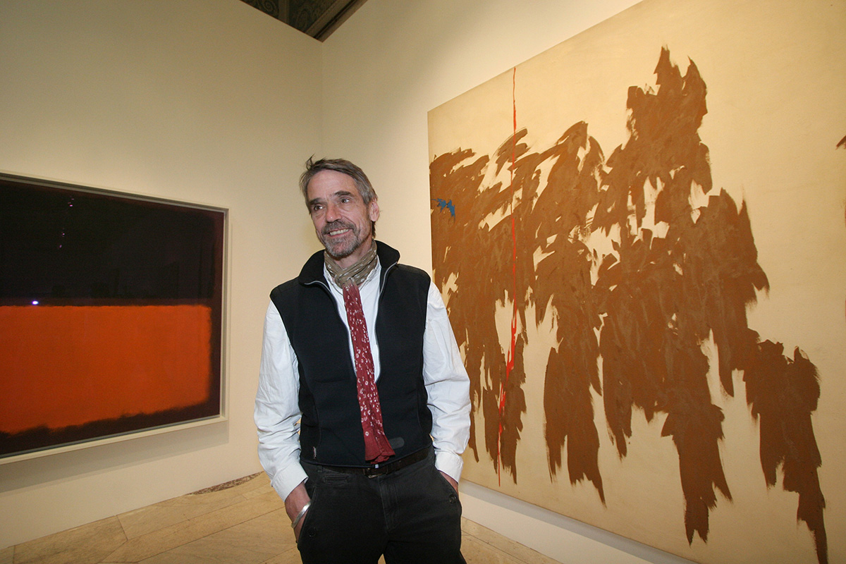 Выставка `Три столетия американского искусства` в Государственном музее изобразительных искусств (ГМИИ) им.Пушкина. Актер Джереми Айронс.